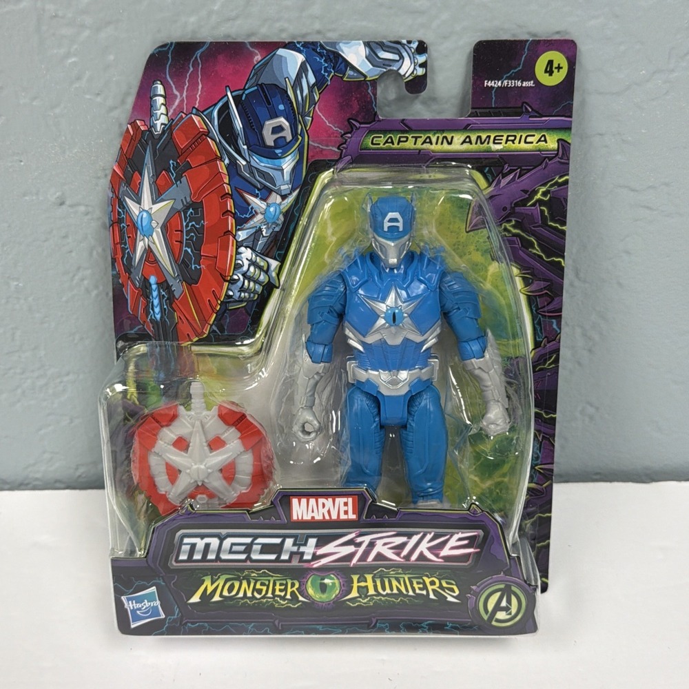 Hasbro Marvel Avengers Mech Strike Monster Hunters Captain America 6" FIGURE,NEW